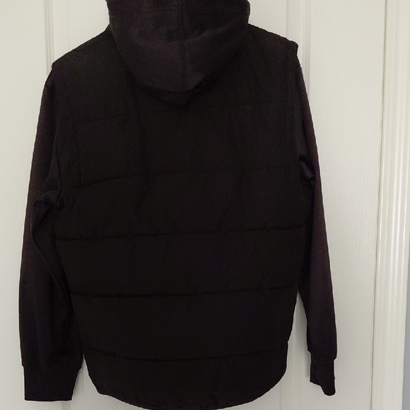 Youth - Nike Black Puffer Vest/Jacket with Hood - Picture 7 of 7